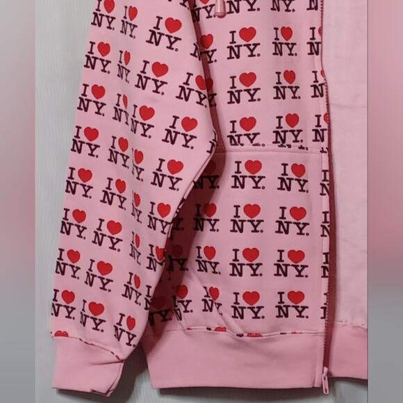 NYC I Love NY Women's Pink Hoodie. Size L - Picture 5 of 15
